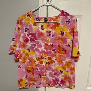Shein floral blouse